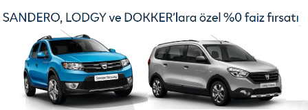 2018 Şubat Dacia Kampanya Şartları ve Güncel Fiyat Listesi