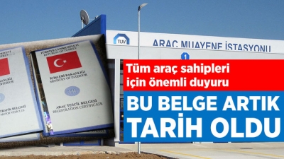 Motorlu Araç Belgesi Kalktı Mı, Ruhsat Artık Tek Yaprak Mı Olacak