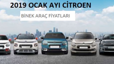 2019 Ocak Citroen Fiyat Listesi Ve Kampanya Detayları