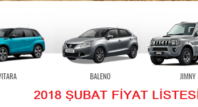 Suzuki 2018 Şubat Fiyat Listesi Ve Kampanya Detayları