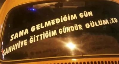 En Güzel Otomobil Arkası Yazılar