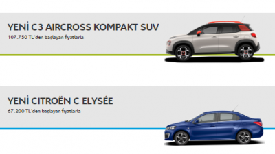 2018 Ocak Citroen Fiyat Listesi