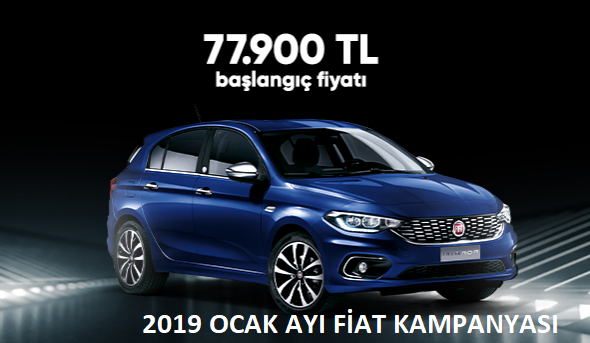 Fiat 2019 Ocak Kampanya ve ÖTV İndirimli Ocak Ayı Fiyat Listesi